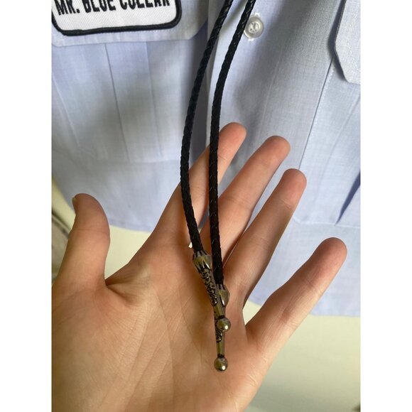 90's vintage 1991 handmade black and neon racing car bolo tie - Picture 6 of 6